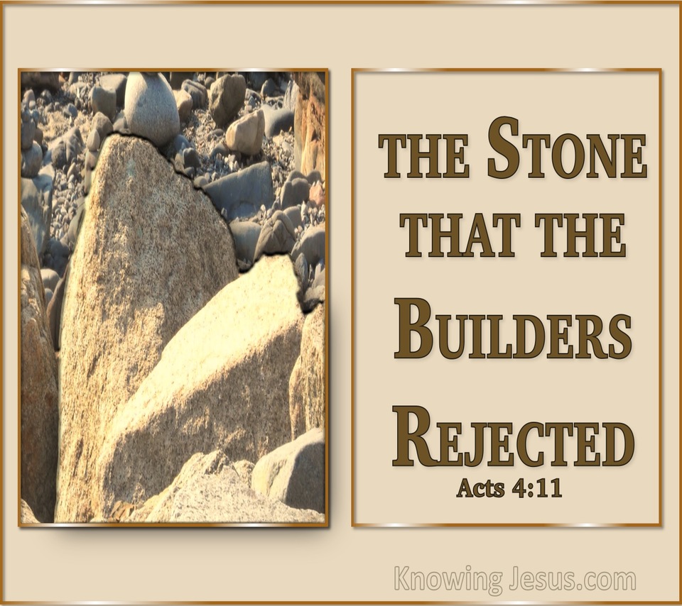 Mark 12:10 The Stone Which The Builders Rejected (brown)